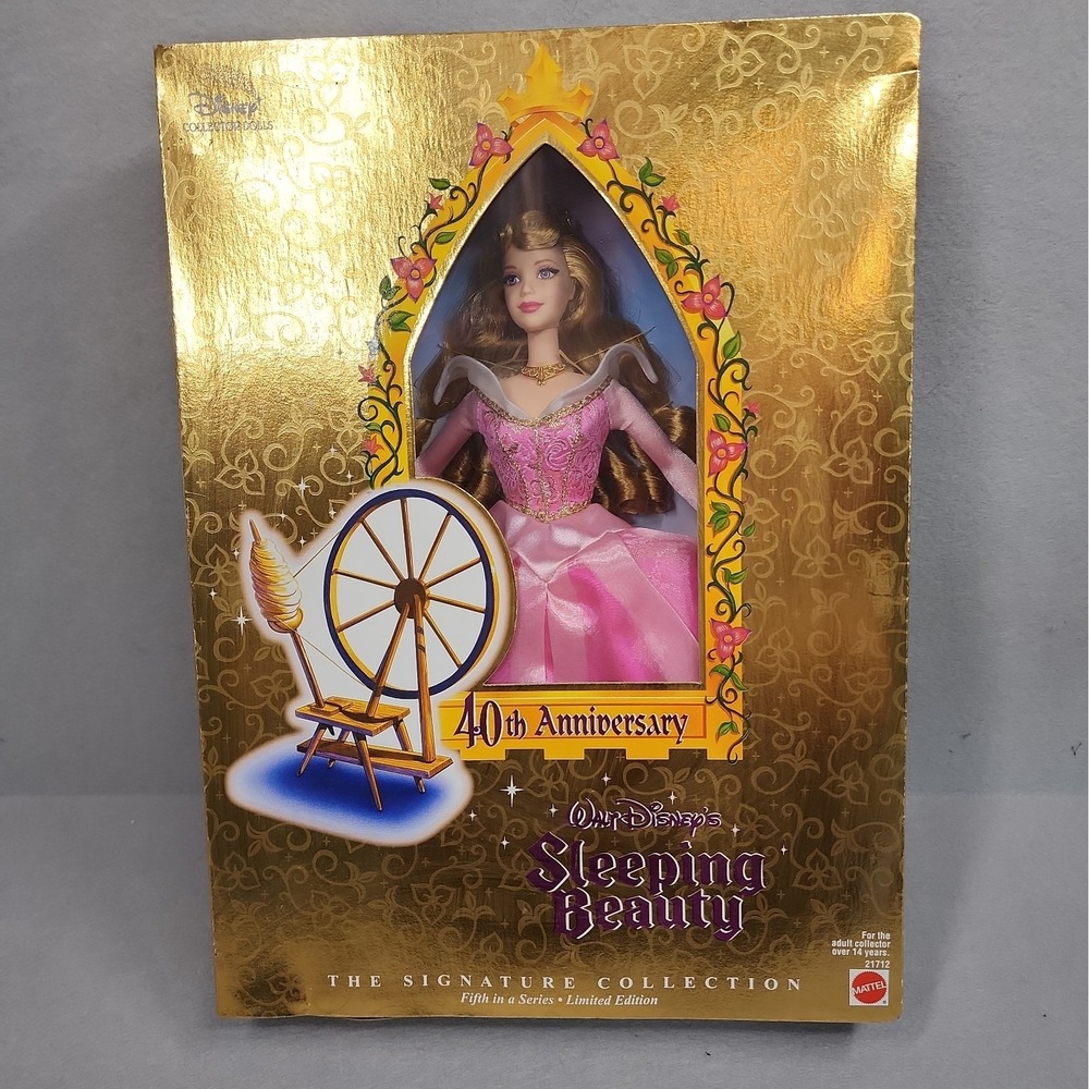1998 Barbie Disney Sleeping Beauty 40th Annv Aurora Princess 5th in Series 21712